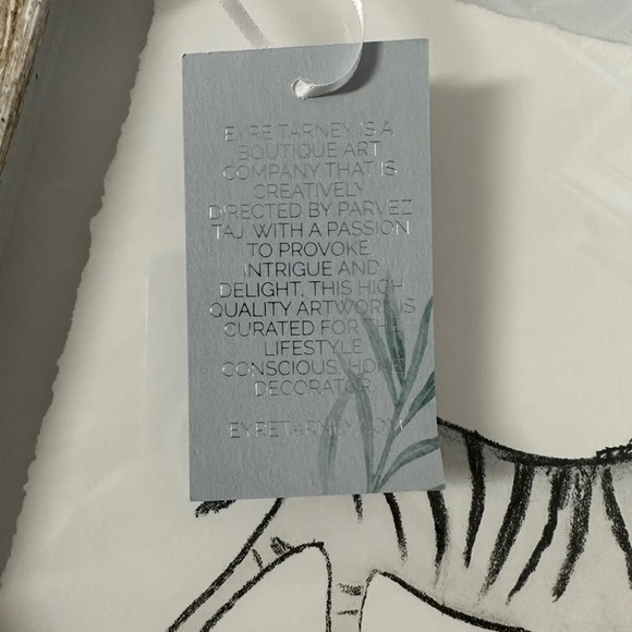 NEW Eyre Tarney Safari Animal Framed Giclee Print Nursery Baby Art 30 1/4” X 10” - Picture 2 of 2